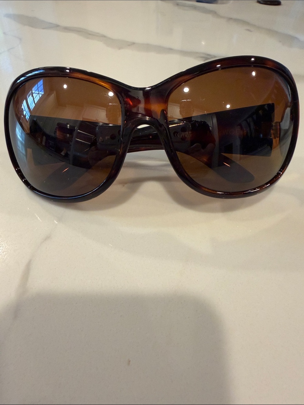 Kaenon Oversized Women's Sunglasses Tortoiseshell Brown Frame and Brown Lenses